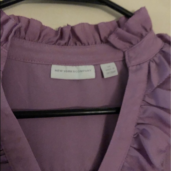Purple NY&CO button up❤️ - Picture 2 of 3